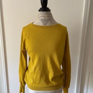 Pretty Boden Mustard Crewneck Sweater, size Sm